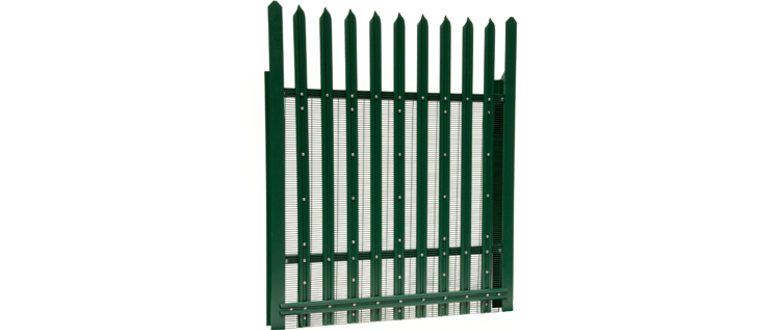 Palisade security fencing high security